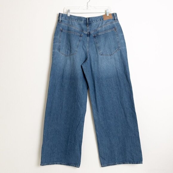 Madewell Super Wide Leg Jeans High Rise 90s Style Fannin Wash - Picture 4 of 15